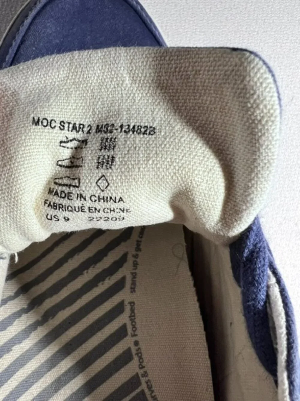Taos Women's Moc Star‎ sneakers indigo distressed canvas